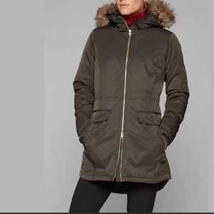 Athleta Fur Hood Parka Jacket size M